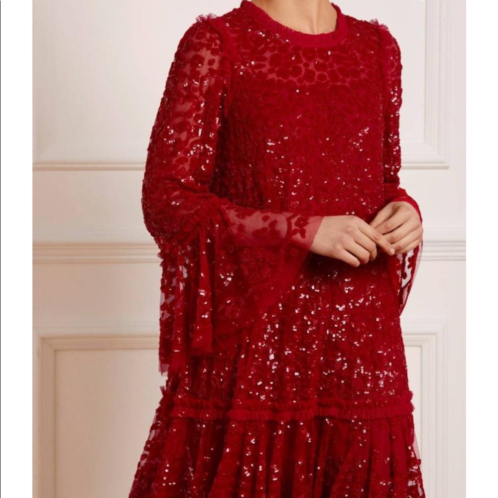 Annie Sequined Tier Needle & Thread Dress
